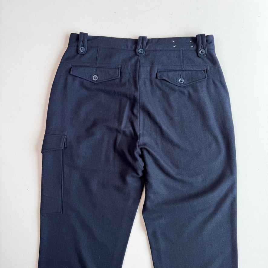 NWOT Polo Ralph Lauren (36x33) Navy Blue Wool/Angora/Cashmere Side Tab Pants