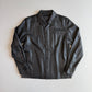 rag & bone (M) Glove-Soft Lamb Leather Snap Black Overshirt Jacket