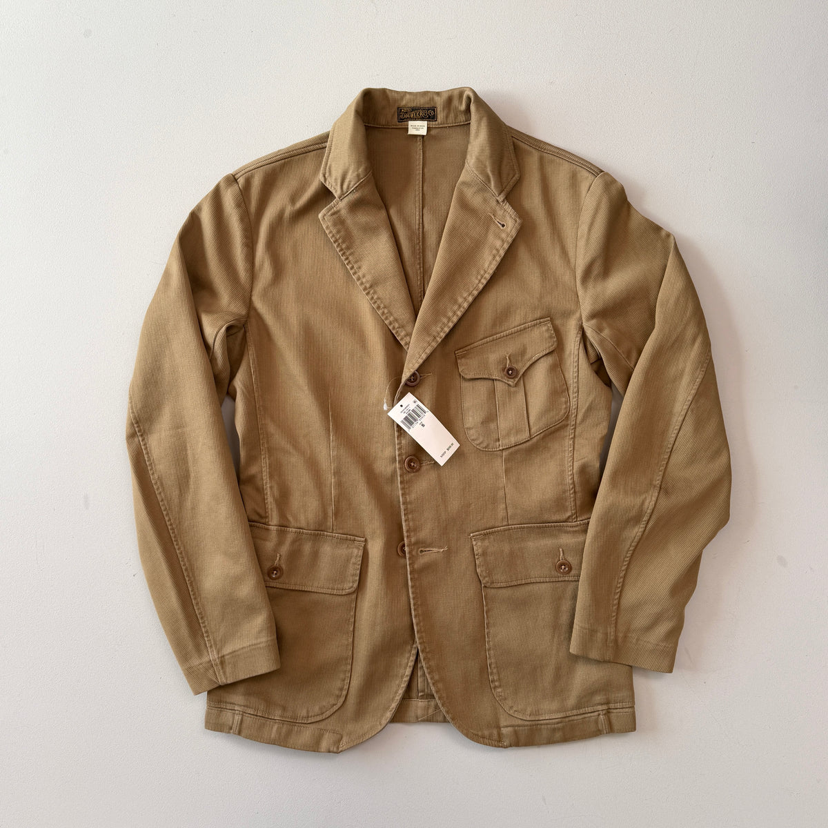 NWT RRL Ralph Lauren (S) Half-Norfolk Bedford Corduroy Desert Brown Sport Coat