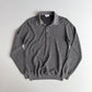 Brioni (50IT) Gray Wool Knit Collared Button Pullover Sweater