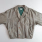VNTG Giorgio Armani (38IT / M) Linen Blouson Heathered Teal Lined Jacket