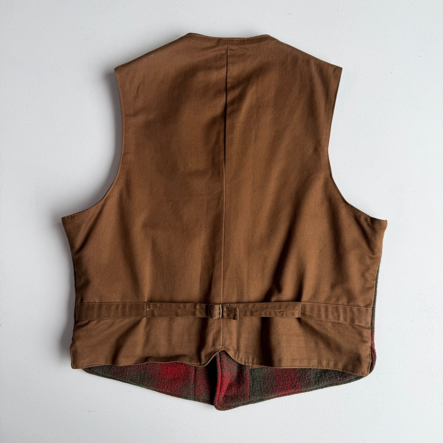 VTNG Polo Ralph Lauren (L) Wool Shadow Plaid 4 Pocket Vest