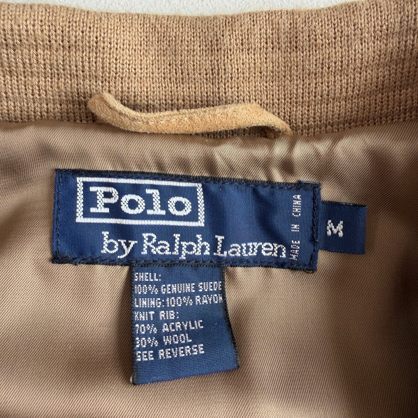 VNTG Polo Ralph Lauren (M) Western Glove Soft Suede Leather Jacket