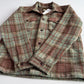 NWT RRL Ralph Lauren (S) Wool Blend Sage/Maroon Plaid Fleece Overshirt