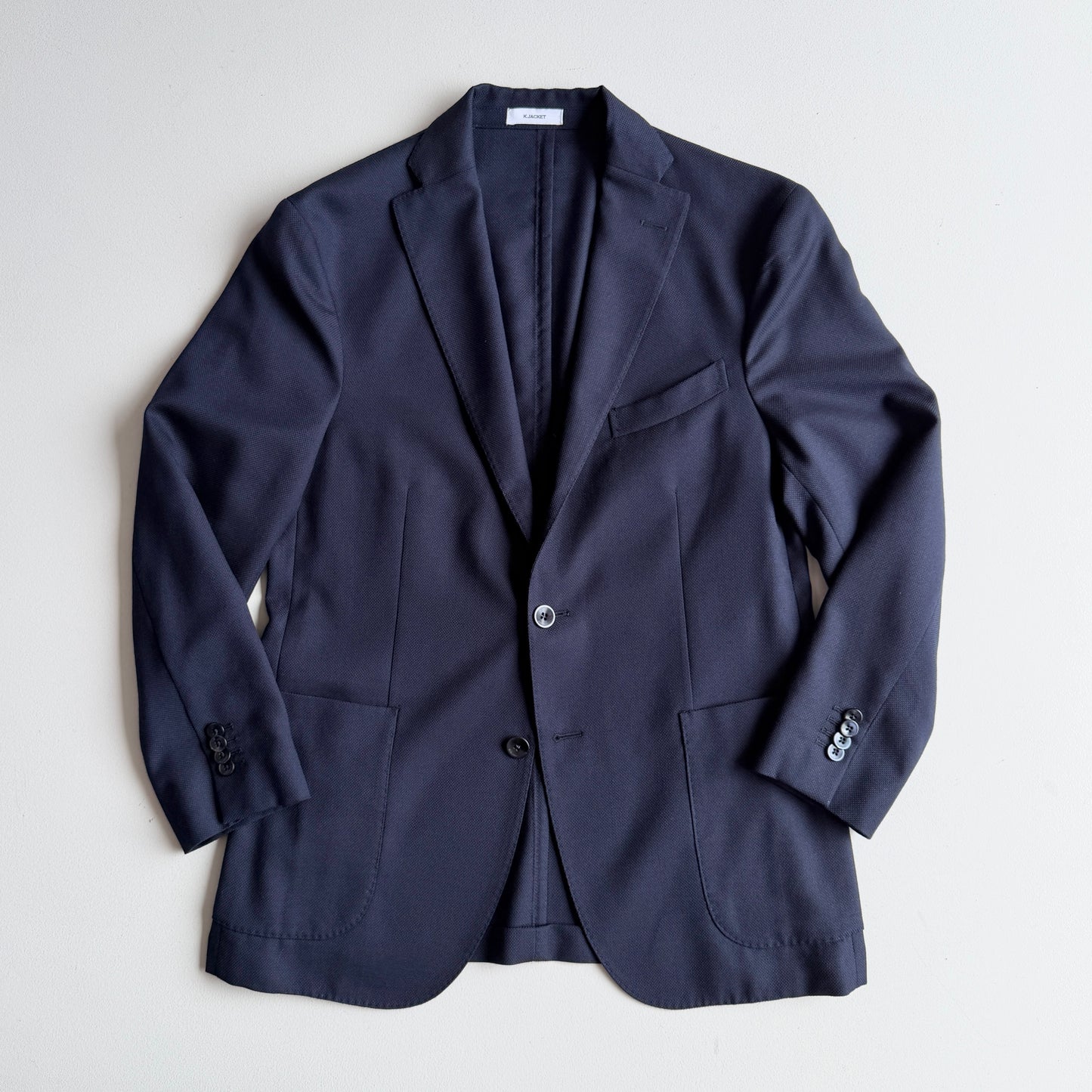 Boglioli (50 IT) Navy Blue 100% Wool Unstructured 3-2 Roll K Jacket Sport Coat