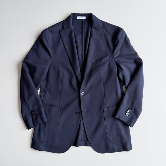 Boglioli (50 IT) Navy Blue 100% Wool Unstructured 3-2 Roll K Jacket Sport Coat