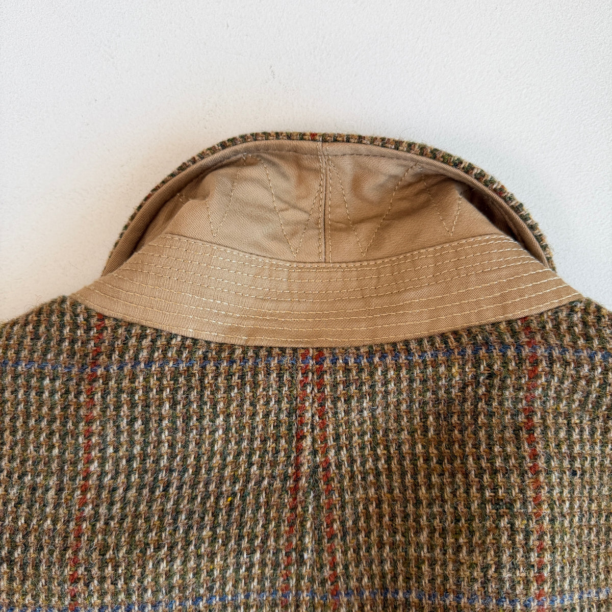 Polo Ralph Lauren (42L) Wool Tweed Olive Overcheck Field Belted Sport Jacket Coat