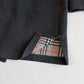 VNTG Burberry (50 /52) Gray Wool/Cashmere Leather Trim Duffle Coat