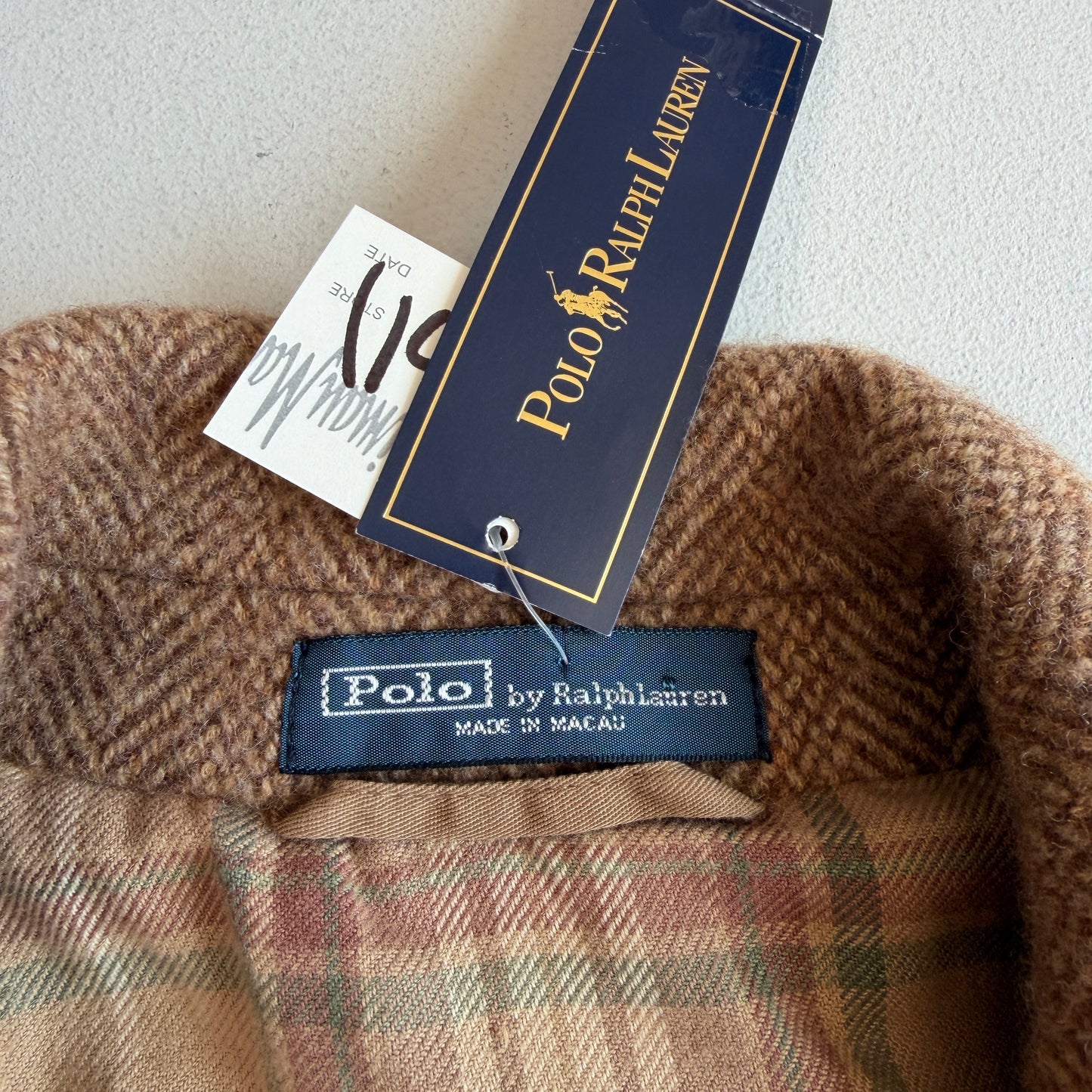 NWT Polo Ralph Lauren (42R) Half-Norfolk Tweed Wool Suede Trim Sport Coat
