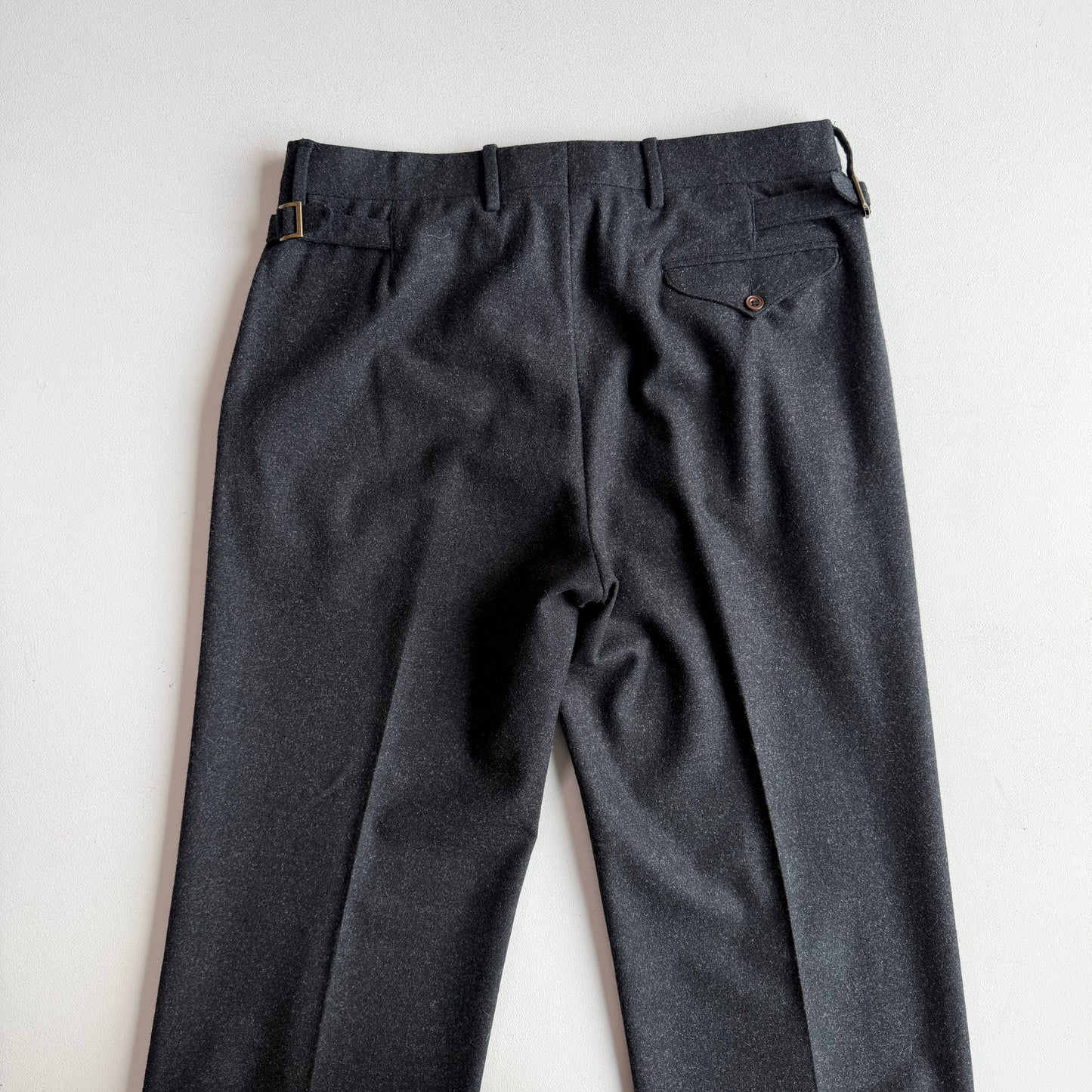 Polo Ralph Lauren (34x34) Brass Side Tab Wool/Cashmere Flannel Trouser Pants