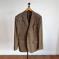 Ralph Lauren Purple Label (40R) Wool Flannel Glen Plaid Brown Sports Coat