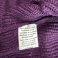 Paul Stuart (XL) Royal Purple Wool Heavy Rib-Knit Zip Sweater Cardigan