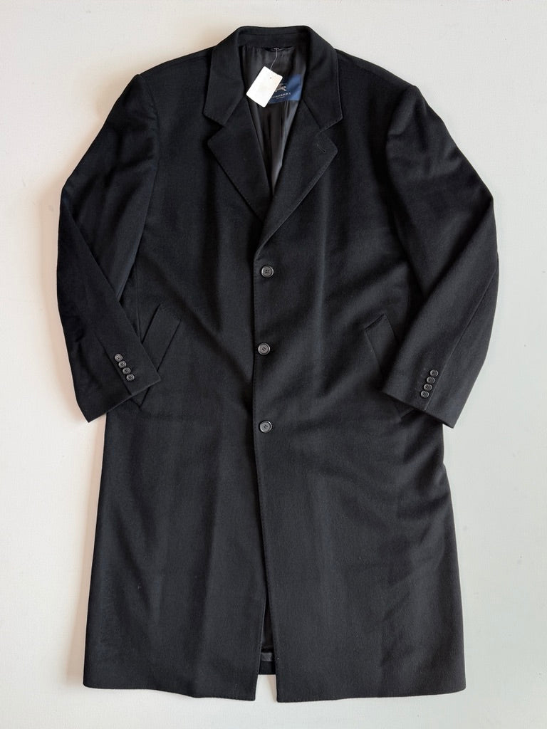 NWT Burberry (48L / 58L) 100% Cashmere Black Overcoat