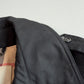 Burberry (54R) Black Poly/Cotton Double Breast Trench Coat
