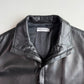 Giorgio Armani (42 /44) Black Glove Soft Lambskin Leather Coat