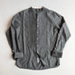 RRL Ralph Lauren (L) Pleated Bib Tuxedo Collar French Cuff Chambray Shirt