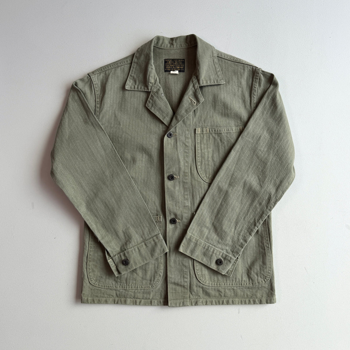 RRL Ralph Lauren (S) Military P-41 / N-3 HBT (herringbone twill cotton) Field Jacket