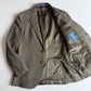 NWOT Polo Ralph Lauren (44L) Olive Green Wool/Cotton Tweed Moon Mill Fabric Sport Coat