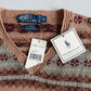 NWT Polo Ralph Lauren (XL) Linen/Cotton Fair Isle Folk Knit Sweater