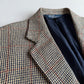 VNTG Polo Ralph Lauren (42R) 100% Silk Blue & Beige w/ Red Overcheck Sport Coat