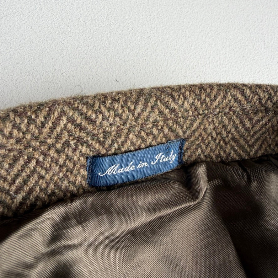Polo Ralph Lauren (46L, XL) Olive Herringbone Wool Hacking Jacket
