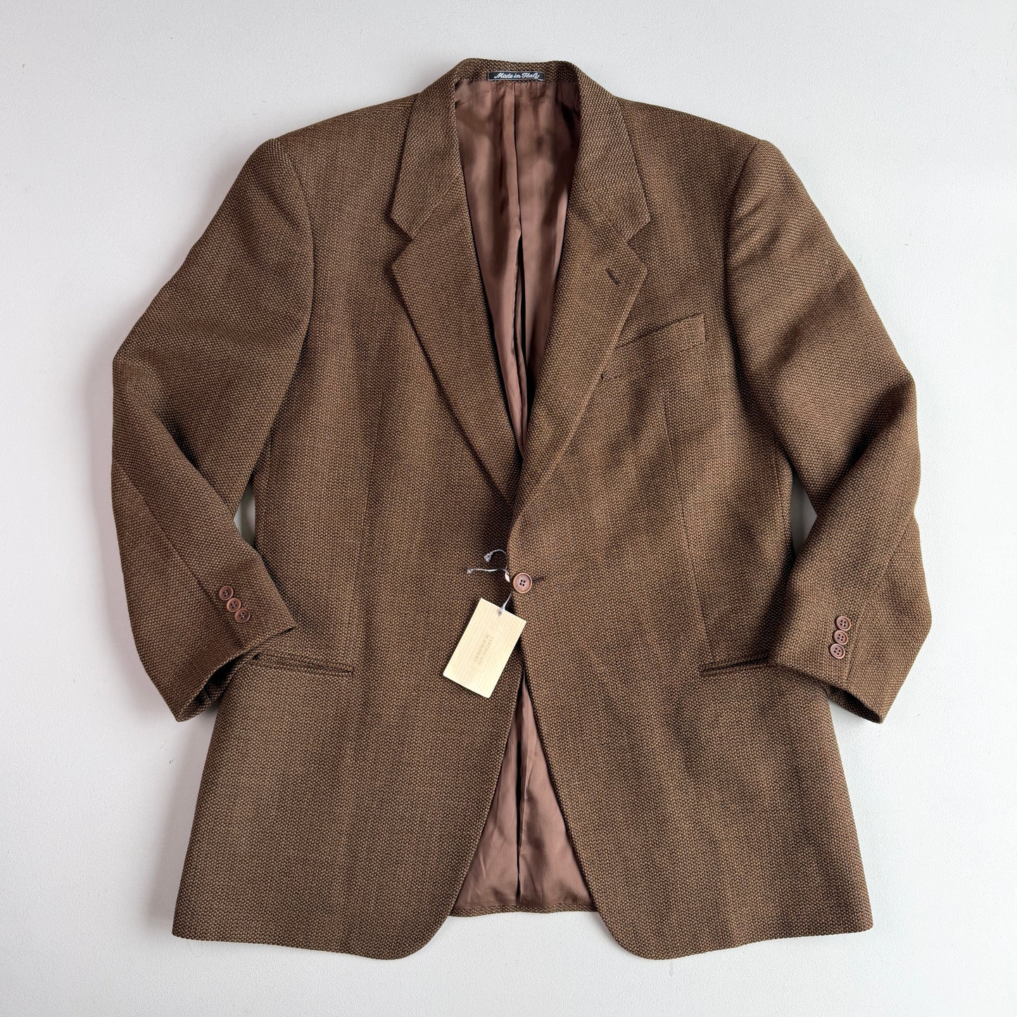 NWT VNTG Giorgio Armani (46R / 56IT) Wool Hopsack Single-Button Sport Coat