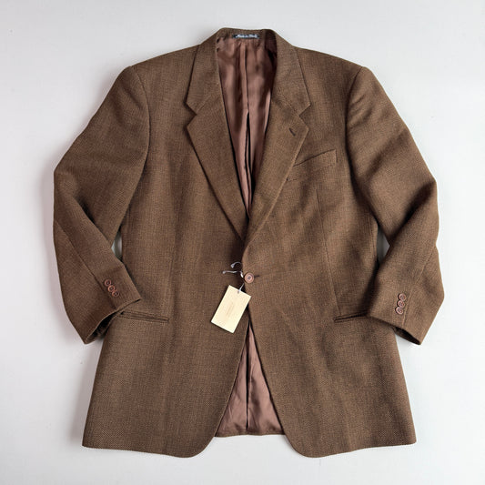 NWT VNTG Giorgio Armani (46R / 56IT) Wool Hopsack Single-Button Sport Coat