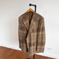 Polo Ralph Lauren (46L) Wool/Alpaca Tweed Blue/Purple Overcheck Sport Coat