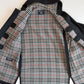VNTG Burberry (50 /52) Gray Wool/Cashmere Leather Trim Duffle Coat