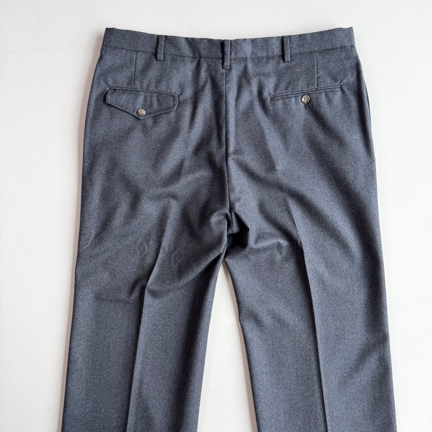 VNTG Polo Ralph Lauren (37x33) Slate Blue 100%Wool Trouser Pants