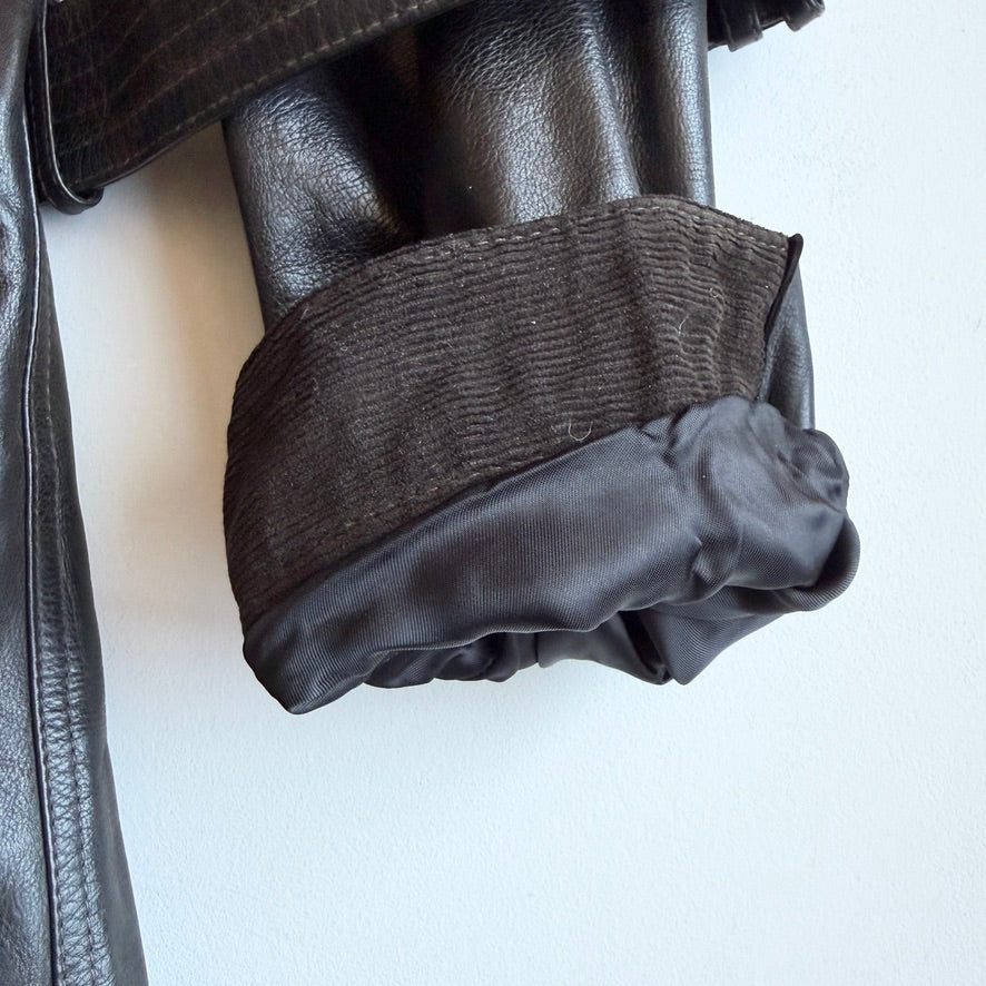 NWOT Belstaff (US 48 / 2XL) Trailmaster Panther Waxed Leather Motorcyle Jacket