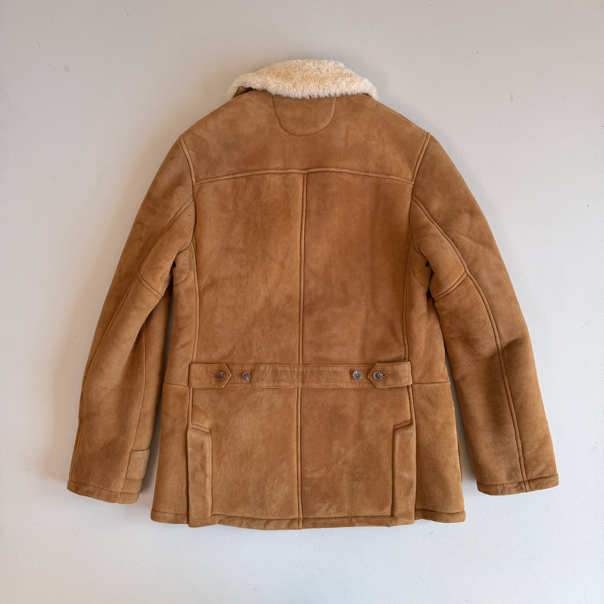 NWT Polo Ralph Lauren (S) Shearling Lamb Suede Leather Car Coat
