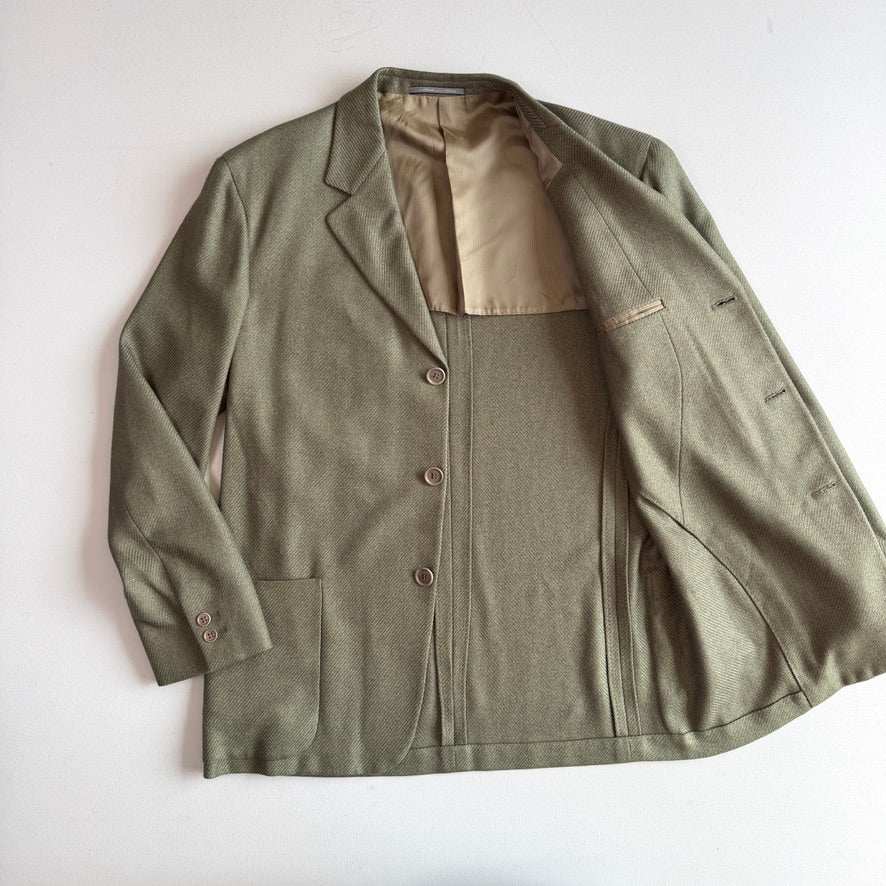 Ermenegildo Zegna (52IT) Sage Silk/Cashmere Casual Sport Coat