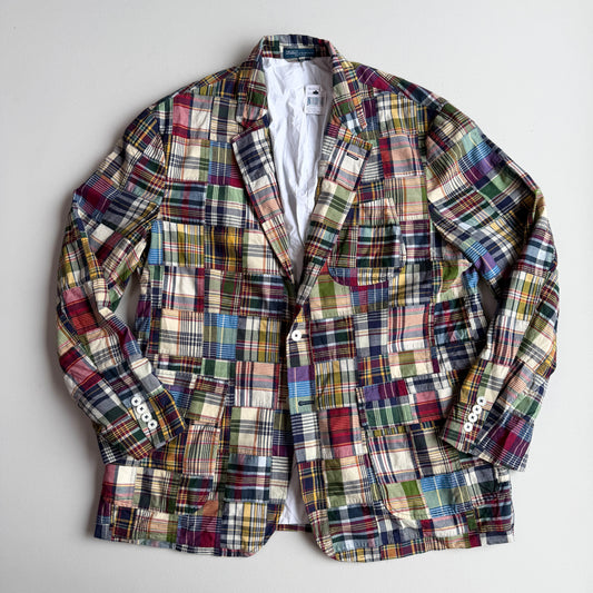 NWT Polo Ralph Lauren (2XL) Madras Patch Cotton Lined Sports Coat