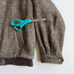 VNTG Burberry (46R) Tweed Wool Raglan Sleeve Brown Jacket