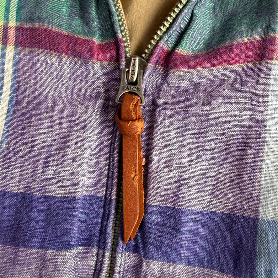 Polo Ralph Lauren (M) 100% Linen Madras Lined Jacket