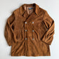 Polo Ralph Lauren (XL) Double Breasted Suede Leather Tawny Brown Coat