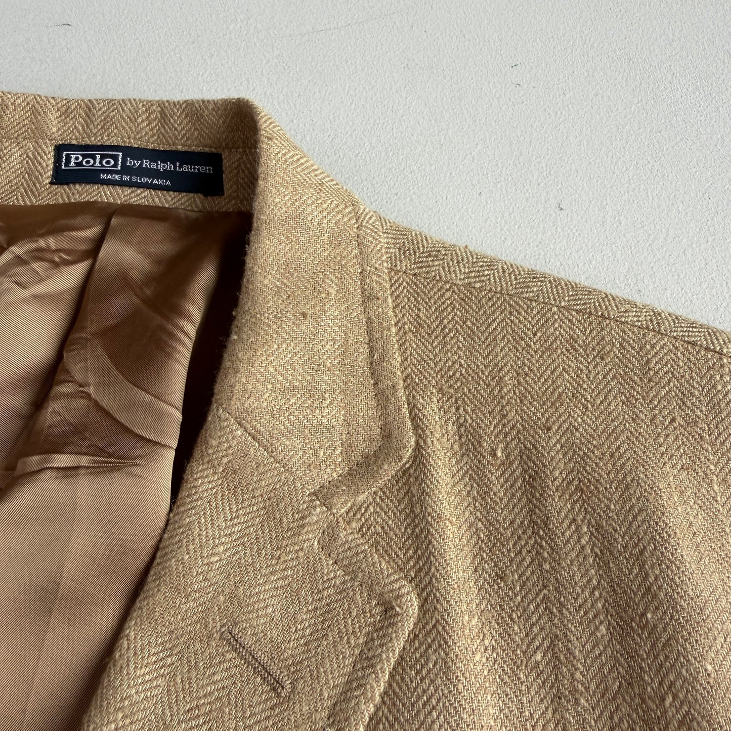 Polo Ralph Lauren (42R) Half-Norfolk Linen/Silk Slub Herringbone Sport Coat