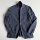 Burberry (52IT) Cotton Blend Lightly Structured Blue Sports Jacket
