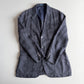 Polo Ralph Lauren (46 /46L) Half-Norfolk 100% Linen Slate Blue Sport Coat