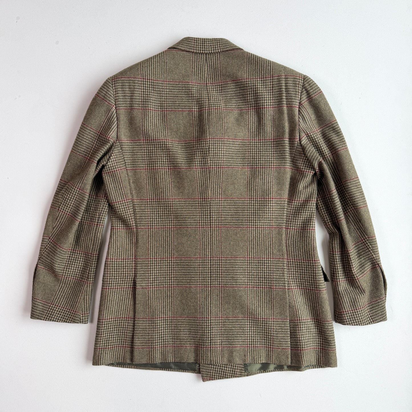 Ralph Lauren Purple Label (44L) 8x4 Cashmere Flannel Prince of Wales Coat