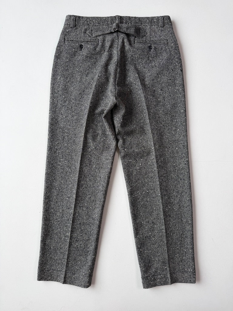 Polo Ralph Lauren (33x30) Back-Cinch Wool Tweed Herringbone Pants