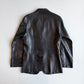 Gucci (48IT) Leather Unlined Black Surgeon Cuff Sport Coat