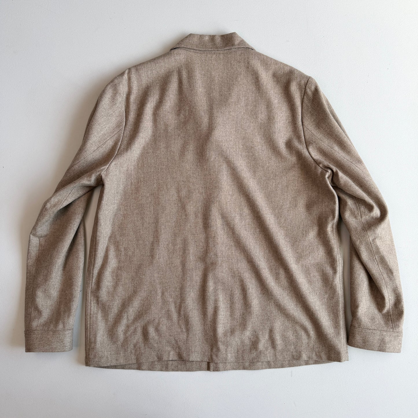 MINT! Private White V.C. (5 / L) "Mayfair Shacket" Oat Wool Jacket Overshirt