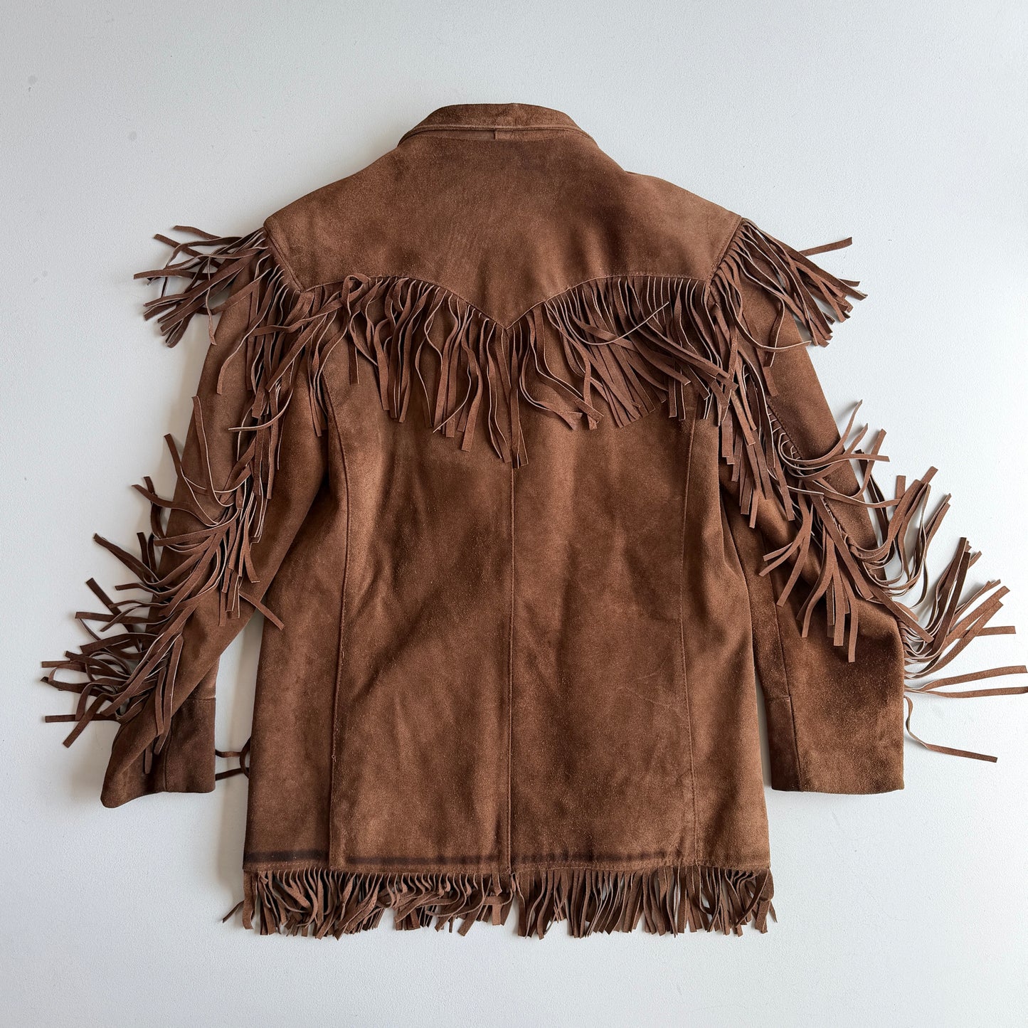 VERY OLD Ralph Lauren Polo Western (40/42) Suede Leather Fringe Western Jacket