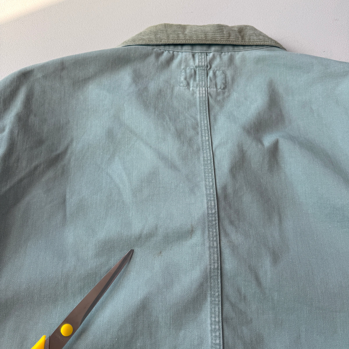 VNTG Ralph Lauren Polo Country (XL) Mint Green Cotton Twill Trucker Jacket