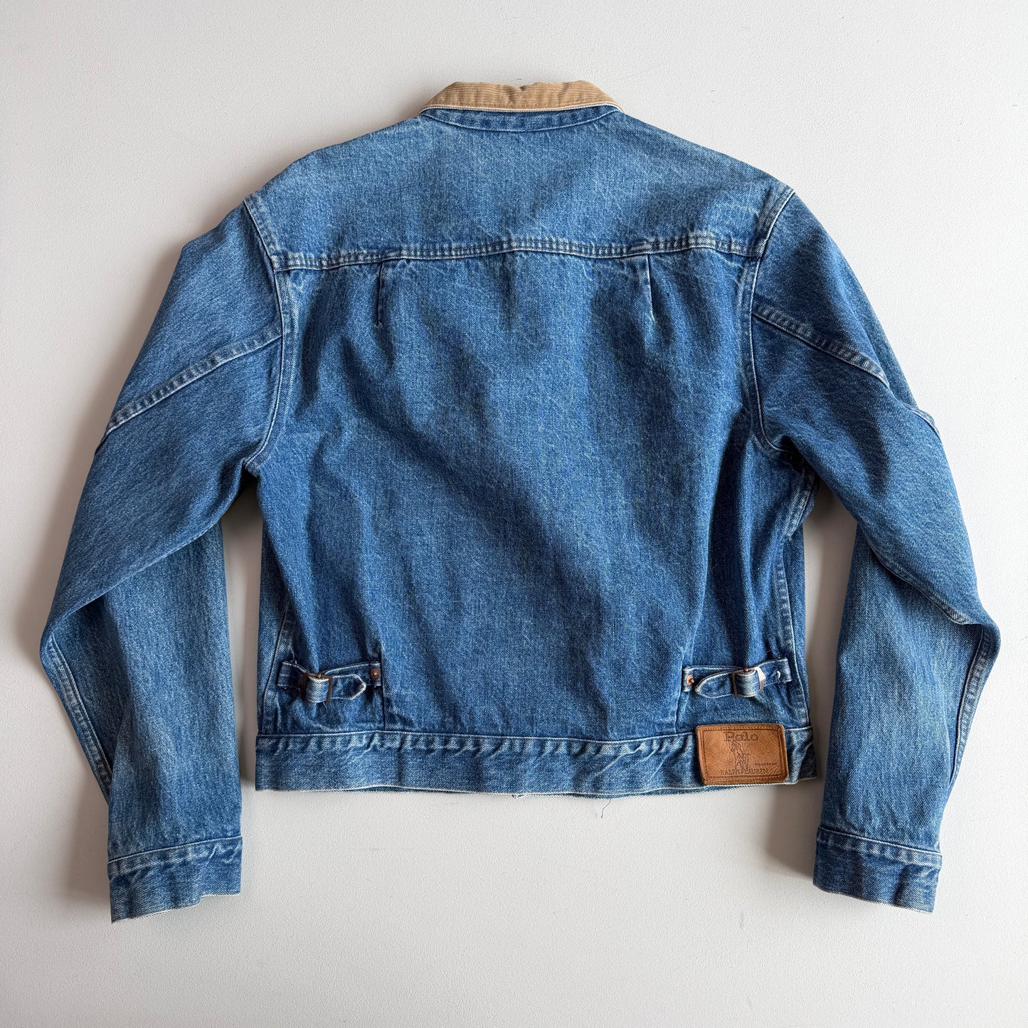VNTG Polo Ralph Lauren (L) 80s Western Denim Side-Tab Trucker Jacket