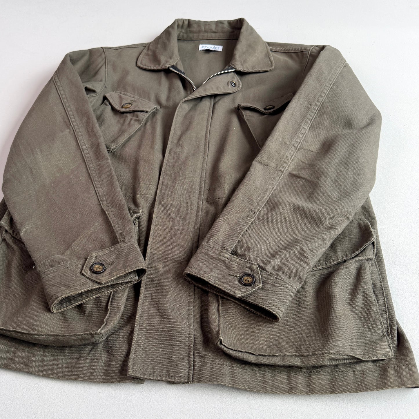 Epaulet New York (XL) Olive Green Canvas Military Field Jacket
