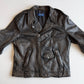 MINT! Polo Ralph Lauren (L) Bronze Leather Horizontal Zip Motorcycle Jacket