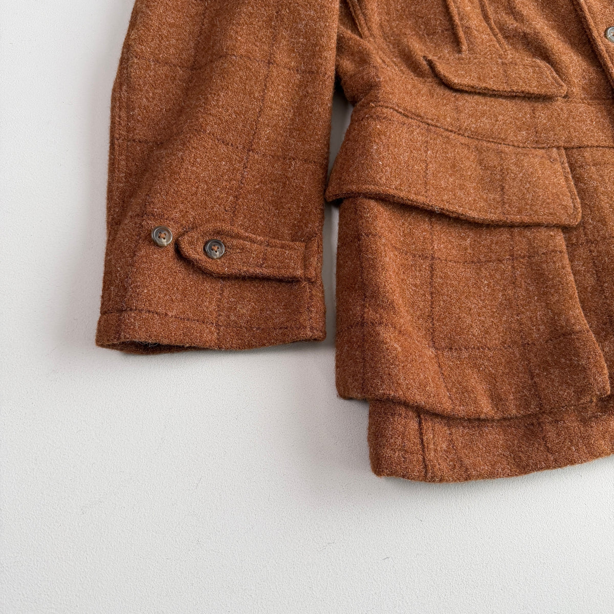 VNTG Polo Ralph Lauren (L) Wool Norfolk Rust/Burnt Orange Sport Coat